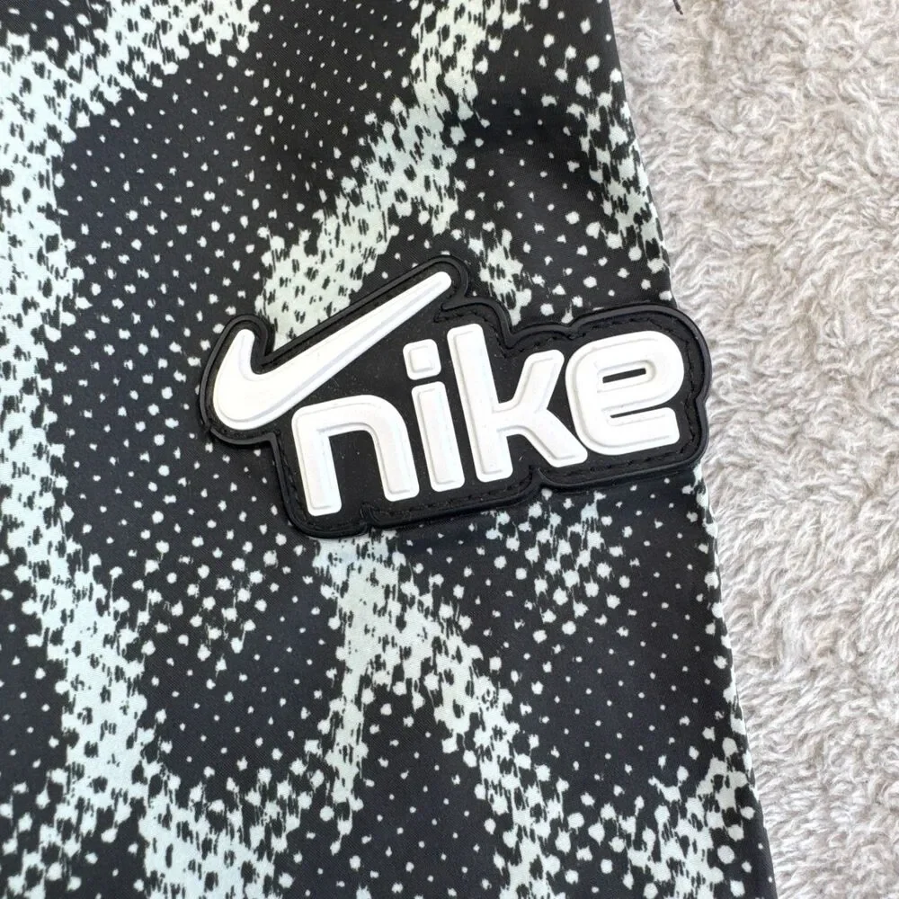 Nike Sportswear Icon Clash Jogger Pants Womens XS Black Leopard Print Drawstring